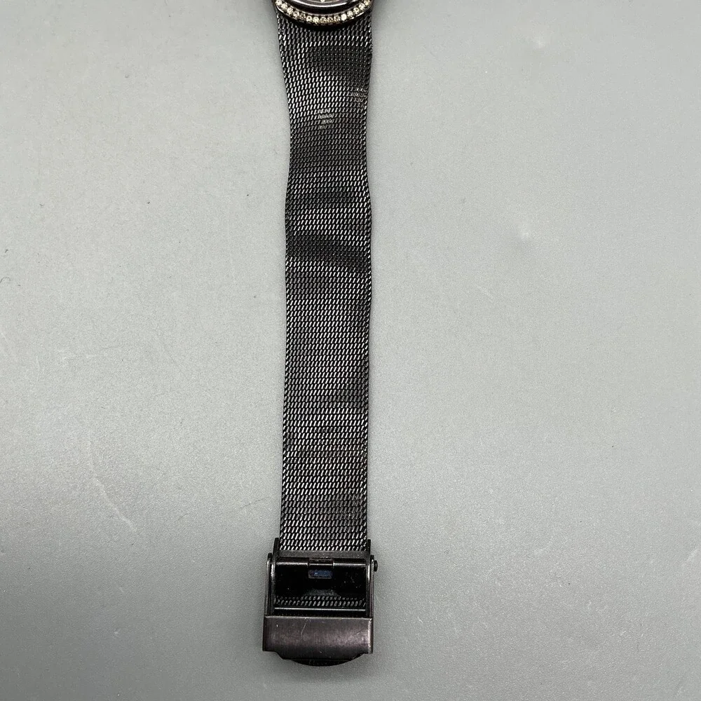 Skagen 686XSMM Womens Watch 23mm Brown Dial Black Mesh Stainless New Battery